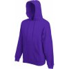 Fruit of the Loom Mikina Classic Hooded Sweat s kapucí COT-16220835002 M Purpurová