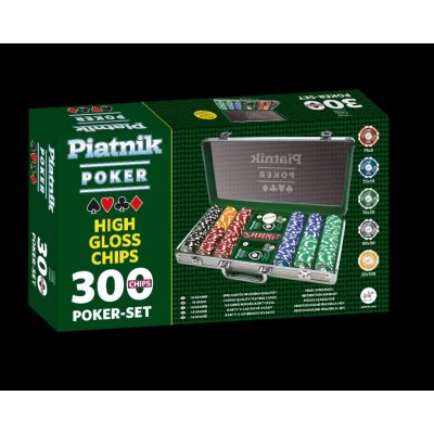 Piatnik Poker Set 300 High Gloss Chips, 7903