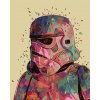 ZUTY Maľovanie podľa čísel - ABSTRAKTNÝ STORMTROOPER (STAR WARS) Rámovanie: vypnuté plátno na rám, Rozmer: 80x100 cm