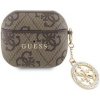 Puzdro Guess 4G Script PC/PU Charm pre AirPods Pro 2, hnedá