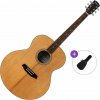 Pasadena PJ-300 Basic SET Natural Satin Akustická gitara Jumbo