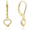 Olivie Strieborné náušnice SRDIEČKO GOLD 8048 Ag 925; ≤1,4 g.