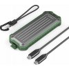 Orico Přenosné pouzdro na disk M.2 NVMe/SATA SSD USB-C 3.2 - šedozelené