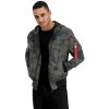 Alpha Industries Ma-1 LW Hooded Ref Woodl Camo bunda pánska Veľkosť: XXL, Farba: zelený a hnedý maskáč