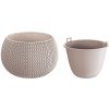Květináč SPLOFY BOWL s vkladem 23,9 cm - barva: mocca
