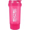 Scitec Traveler shaker 500ml + zásobník - růžový