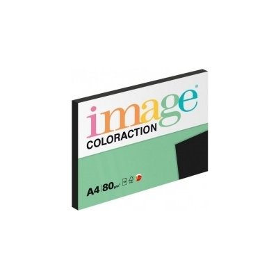 Farebný papier Image Coloraction A4 80g čierny (bal=100hár)