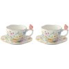 Espresso šálka 120ml + podšálka set 2ks Dancing Butterflies - Easy Life