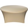 TENTino Elastický obrus STANDARD na okrúhly stôl 122 cm Farba obrusu: ŠAMPAŇ / CHAMPAGNE