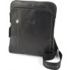Beverly Hills Polo Club Taška crossbody kožená BHPC Explore L 3 L čierna