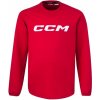 CCM mikina Locker Room Fleece Crew JR červená