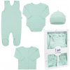 4-dielna dojčenská súpravička do pôrodnice New Baby I AM mätová 62 (3-6m)