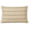 ferm LIVING Dekoračný vankúš CALM 60 x 40 cm, béžová, bavlna / len