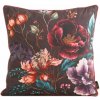 Takoy PREMIUM obojstranná Obliečka na vankúš z mäkkého zamatu s motívom kvetov a lemovkou po okrajoch-HF-457993 | 45 x 45 cm