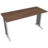 Hobis Pracovný stôl Flex, 140x75,5x60 cm, orech/kov