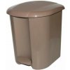 Pedálový odpadkový kôš, 17 l, kávová