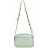 Dámska crossbody koženková kabelka Svetlo zelená
