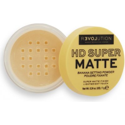 Revolution Relove HD Super Matte Transparentný fixačný púder s matným efektom Banana 7 g