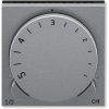 Termostat univerzálny s otočným nastavením teploty, oceľová / kouř.černá, ABB Levit 3292H-A10101 69