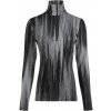 Icebreaker Dámské termotričko 260 Vertex LS Half Zip Peak AOP Black