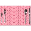 Sablio Prestieranie Ružové pletenie: 40x30cm