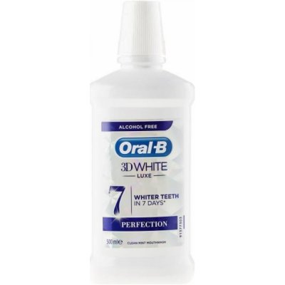 Oral-B 3D White Luxe Perfection Ústna Voda bez alkoholu 500 ml