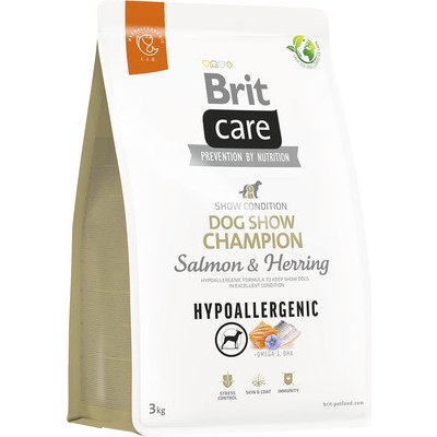 Granule pre psov Brit Care Dog Hypoallergenic Dog Show Champion 3 kg