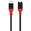 Tactical Recce 3:20 kabel pro Garmin USB-A Black/Red