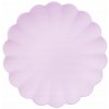 Tanieriky Párty Deco Tanieriky plastové s volánikom, 22 x 22 cm, fialové, 4 ks