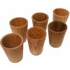 Drevené poháriky malé - sada 6ks