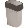CURVER Odpadkový kôš FLIP BIN 9l | strieborná / siva