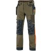 Nohavice CXS NAOS pánske, khaki-olive, HV oranžové doplnky Velikost: 58