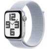 Inteligentné hodinky Apple Watch SE 2024 GPS 40mm strieborný hliník - oblačne modrý prevliekaci športový remienok (MXEE3QC/A)
