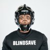 BLINDSAVE LITE juniorská brankárska maska - Dětská - černá/bílá