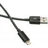 Kábel C-TECH USB 2.0 Lightning (IP5 a vyšší) nabíjací a synchronizačný kábel, 1m, čierny CB-APL-10B