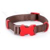 Obojok Nobleza s kostičkou Neon L (š.2,5cm x d.40-60cm) Farba: Hnedá