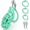 SuperLove Lightweight Chastity Cock Cage Green