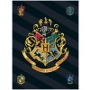 Javoli Fleecová deka Harry Potter s erbom školy čarodejníckej na Rokforte Polar Fleece
