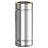 Komínová roura 0,5m, ø 130mm, IZOL turbo