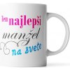Sablio Hrnek Ten nejlepší manžel na světě - 200 ml - espresso