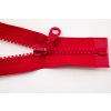Deliteľný kostený zips - dĺžka (30 - 95 cm) - rôzne farby 85 cm Červená