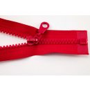 Deliteľný kostený zips - dĺžka (30 - 95 cm) - rôzne farby 65 cm Červená