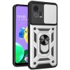 PROTEMIO 60173 RING CAMERA Kryt s držiakom pre Motorola Moto G72 strieborný