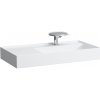 LAUFEN Kartell asymetrické umývadlo do nábytku s odkladacou plochou vľavo, s otvorom, bez prepadu, so skrytým odpadom, 900 x 460 mm, matná biela, H8103397571111