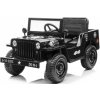 Mamido elektrický vojenský jeep Willys 4x4 čierna