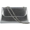 Dámska listová kabelka strieborná - Michelle Moon Leilani strieborná