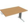 Hobis Pracovný stôl Flex, 120x75,5x80 cm, buk/kov