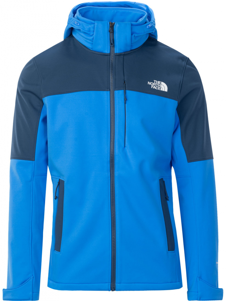 The North Face pánska softshellová Diablo Softshell s odnímateľnou kapucňou optic blue/shady blue