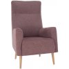 Tempo Kondela Kreslo ušiak, staroružová/buk, SAMY
