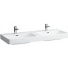 Laufen Pro S - Dvojumývadlo, 120x47 cm, 2 otvory na batérie, biela H8149660001041